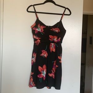Roxy Silky Lily Print Mini Dress